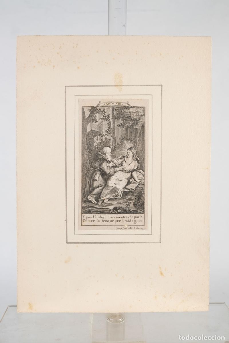 Arte: Grabado Escena b&iacute;blica 1779 - Foto 2