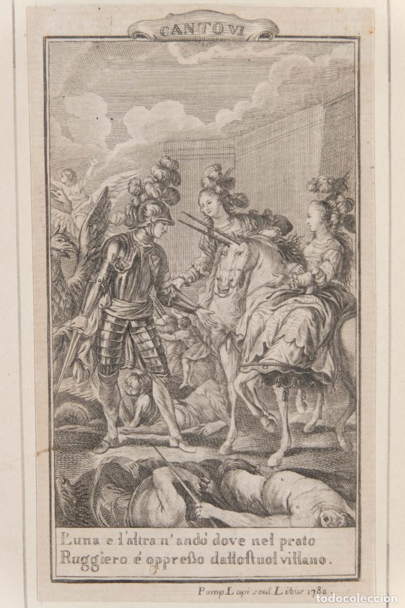 Arte: Grabado Escena b&iacute;blica 1780 - Foto 1