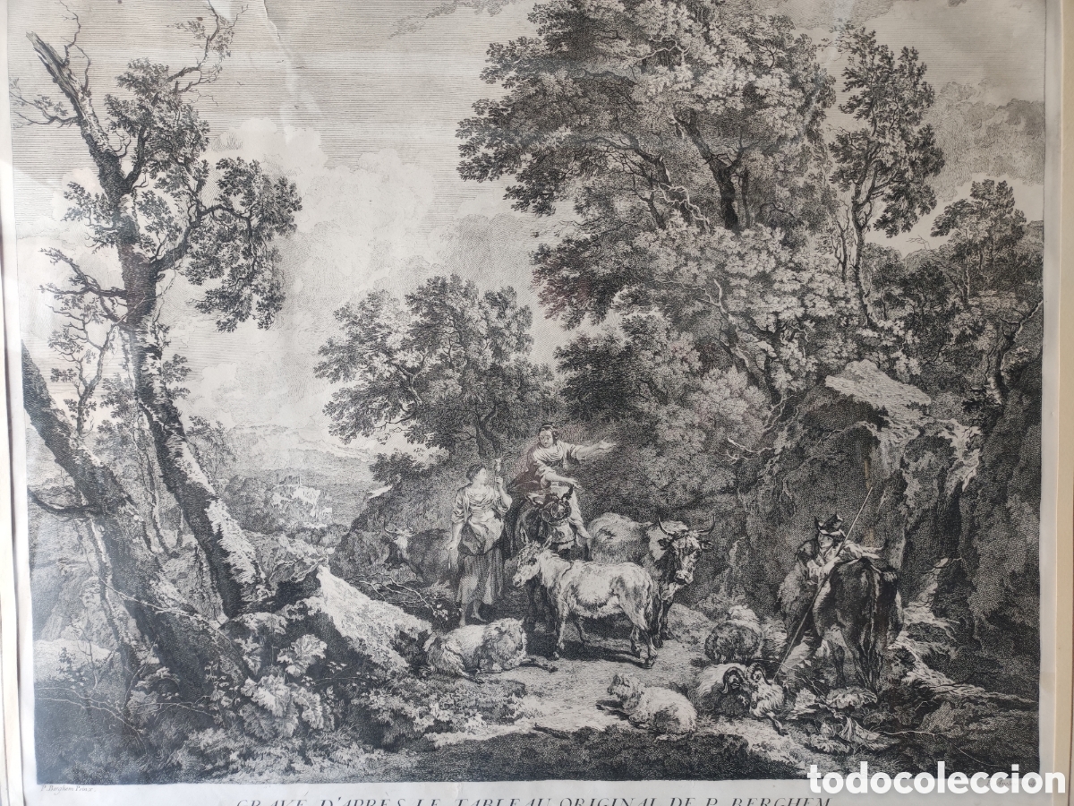 Arte: Grabado antiguo enmarcado - Foto 2