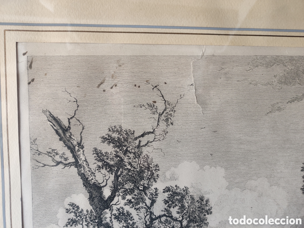 Arte: Grabado antiguo enmarcado - Foto 3