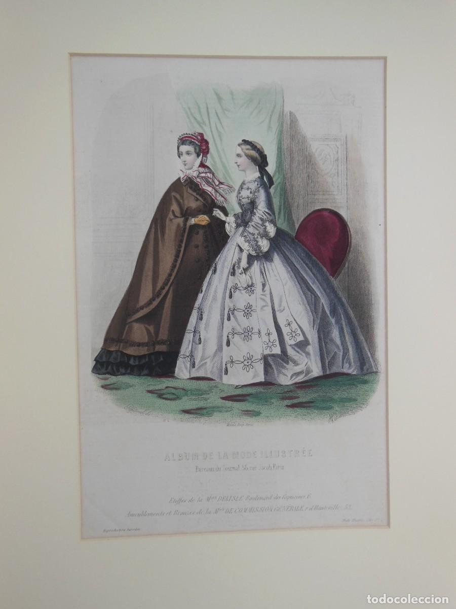 Arte: Album de la mode illustr&eacute;e. (1861) (N&ordm; 47). Coloreada a mano.