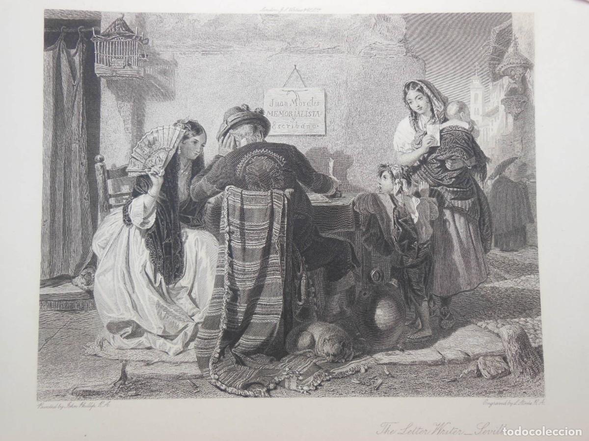 Arte: The letter writer, Seville. (Juan Morales, memorialista y escribano). 1858 Phillip, L. Stocks.