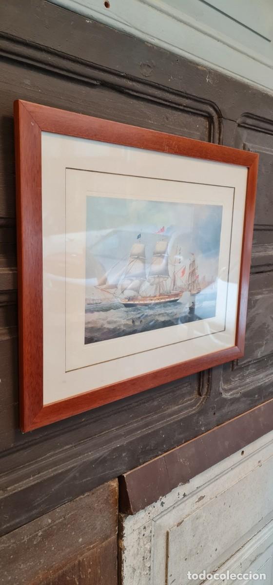 Arte: Grabado naval J. Scott 1847 - Foto 2