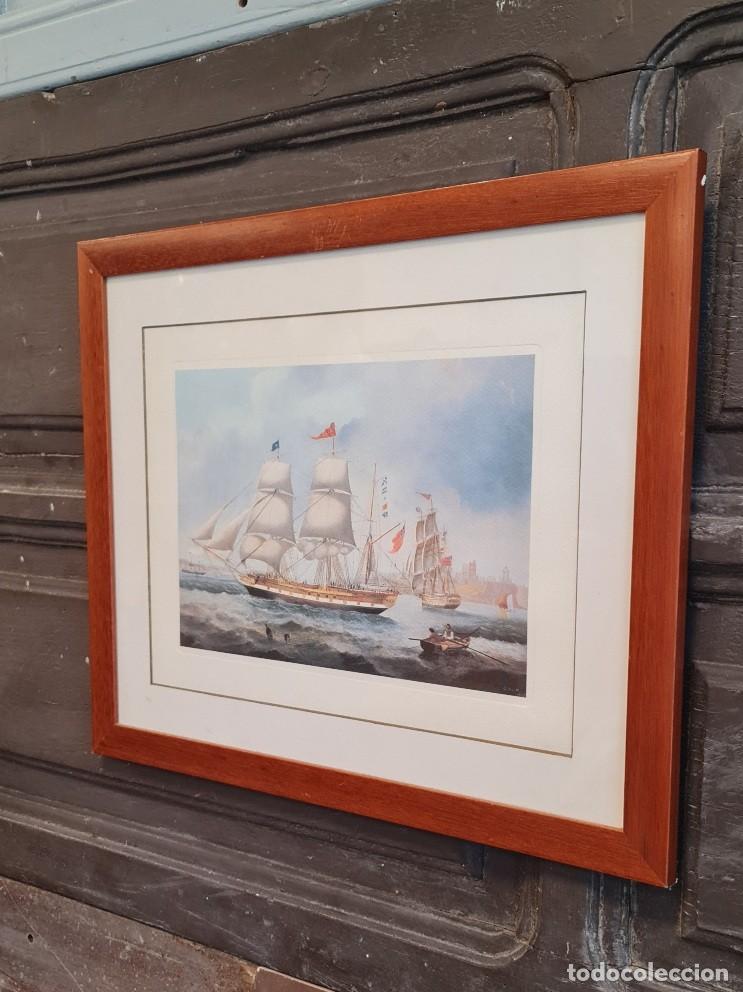 Arte: Grabado naval J. Scott 1847 - Foto 3