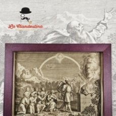 Arte: ESPECTACULAR GRABADO. ESCENAS BÍBLICAS. SACRIFICIO DE NOÉ DESPUÉS DEL DILUVIO. 1667. B. KILIAN FECIT