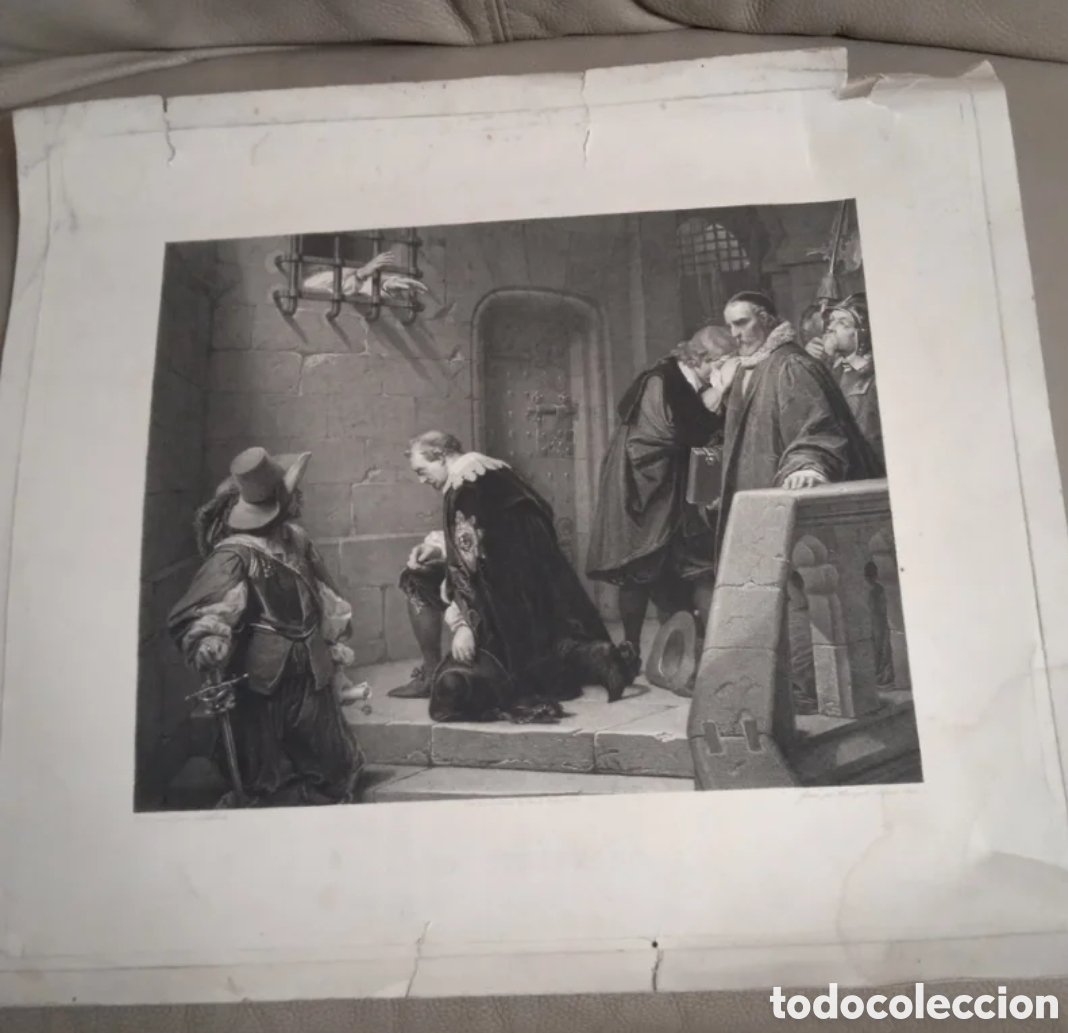 Arte: Antiguo grabado siglo xix - Foto 1