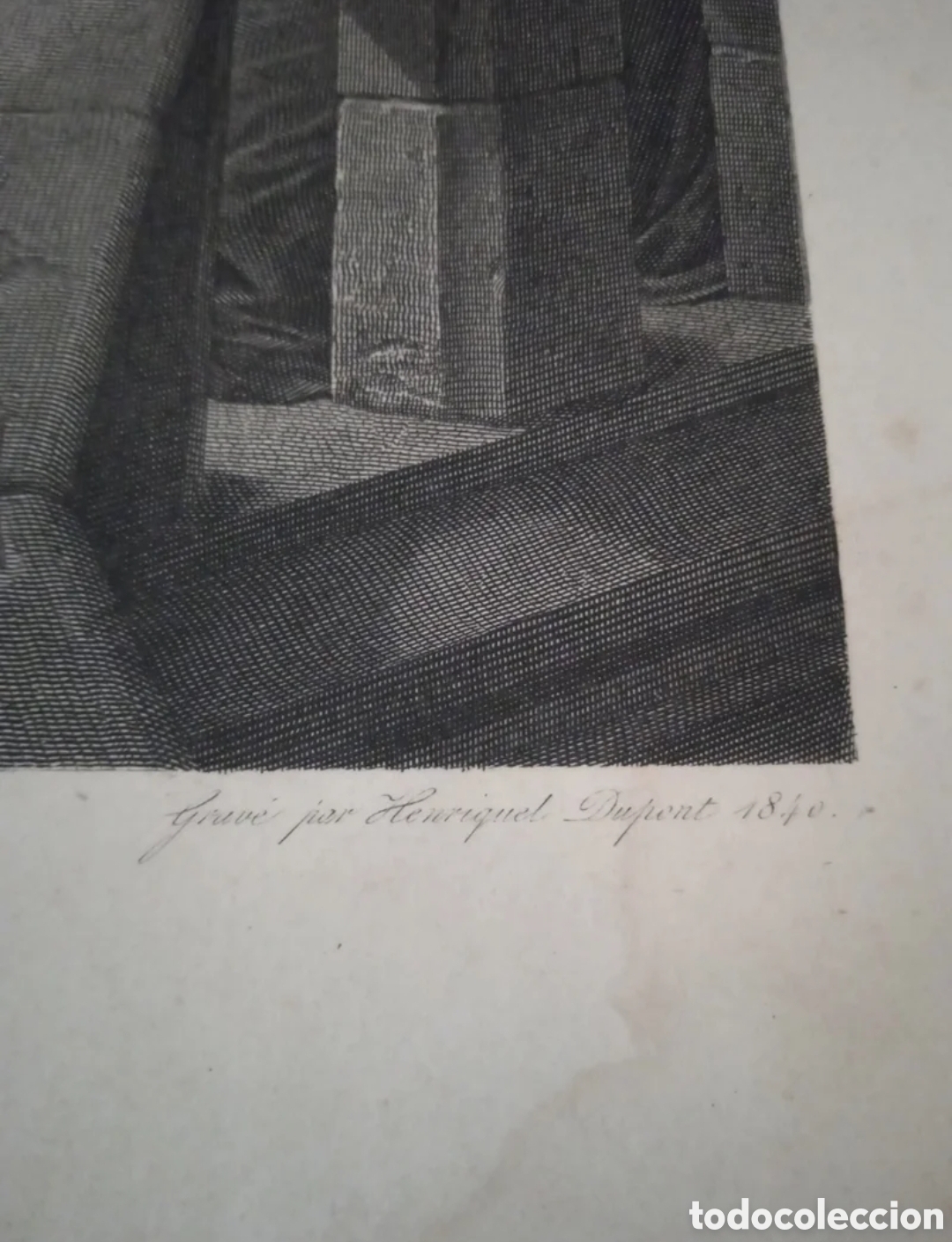 Arte: Antiguo grabado siglo xix - Foto 6