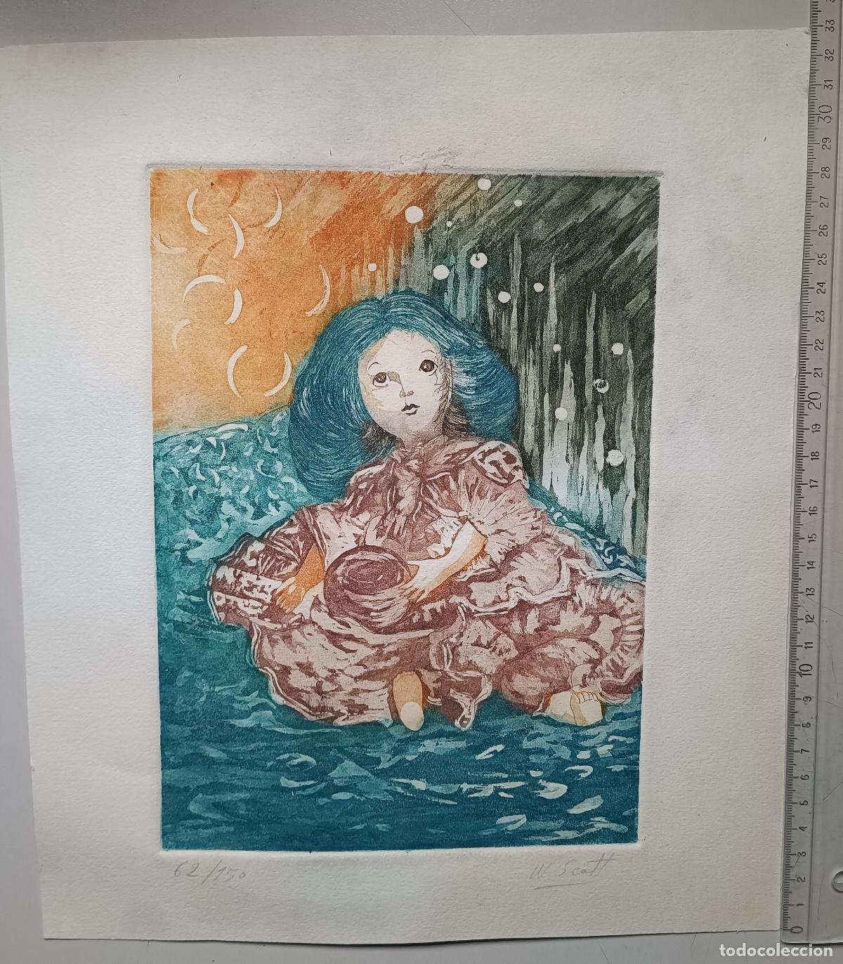 Arte: GRABADO ANTIGUO W. SCOTT - Foto 5