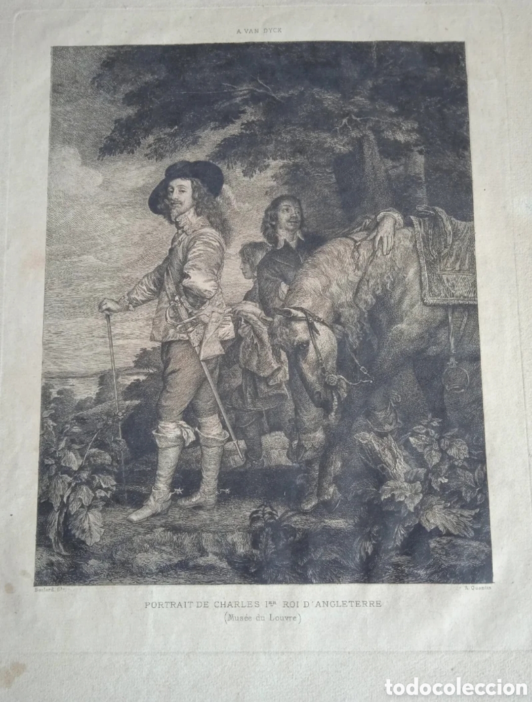 Arte: Grabado franc&eacute;s siglo xix - Foto 1