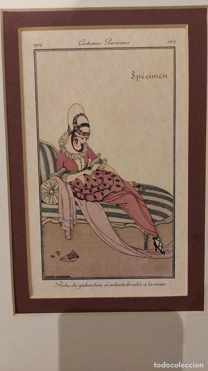 Arte: GRABADO COSTUMES PARISIENS - Foto 1