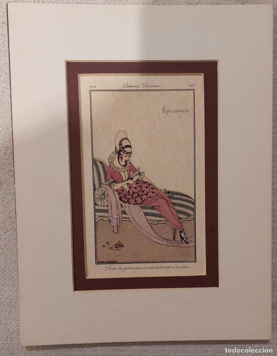 Arte: GRABADO COSTUMES PARISIENS - Foto 2
