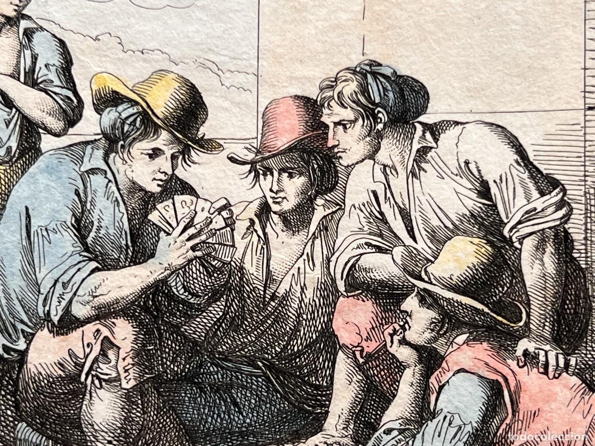 Arte: BARTOLOMEO PINELLI , ETCHING 1815 ROMA , COMITIVA , GRABADO DE 1815 - Foto 3