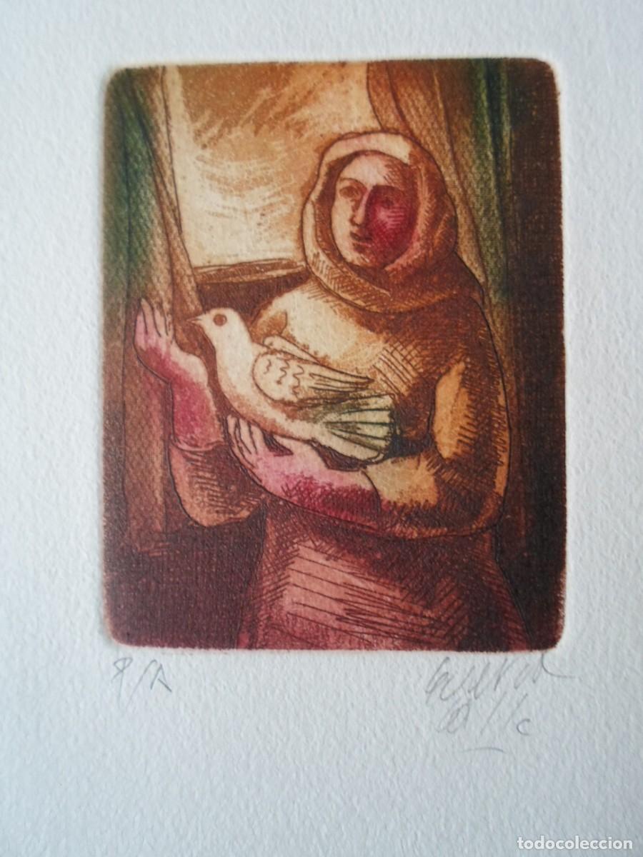 Art: Alfonso Guerra Calle (Arcos de la Frontera, C&aacute;diz, 1950) 1989 grabado de 8x10 papel 14x19cms Firmada