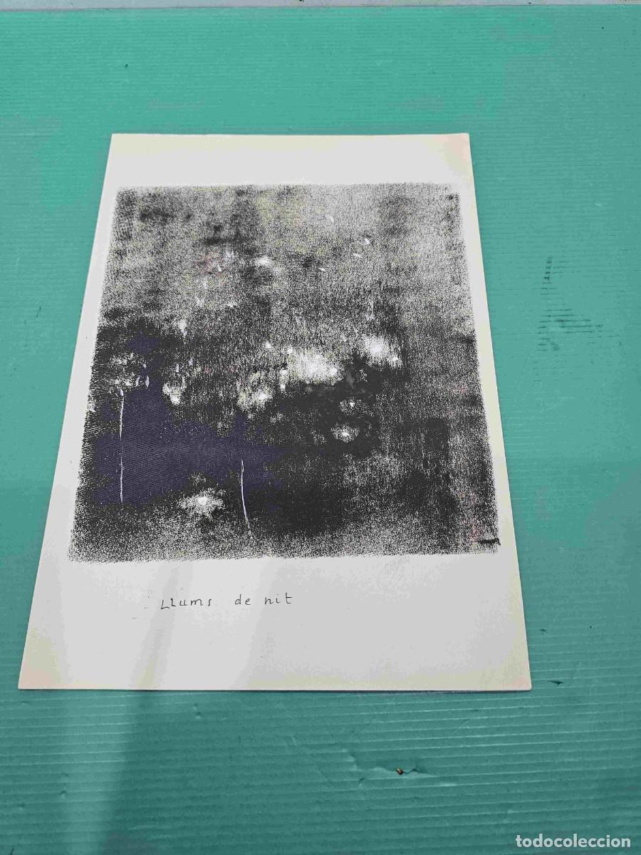 Arte: GRABADO TITULO LLUMS DE NIT FIRMADO - Foto 1