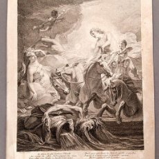 Arte: CLAUDE DU BOSC (C. 1682 – C. 1745) - AGUAFUERTE - APOLO VISITANDO A TETIS - C. 1700
