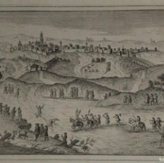 Arte: VISTA DE LA CIUDAD DE SEVILLA (ANDALUCÍA, ESPAÑA) Y AUTO DE FE, HACIA 1750. G. ALBRIZZI