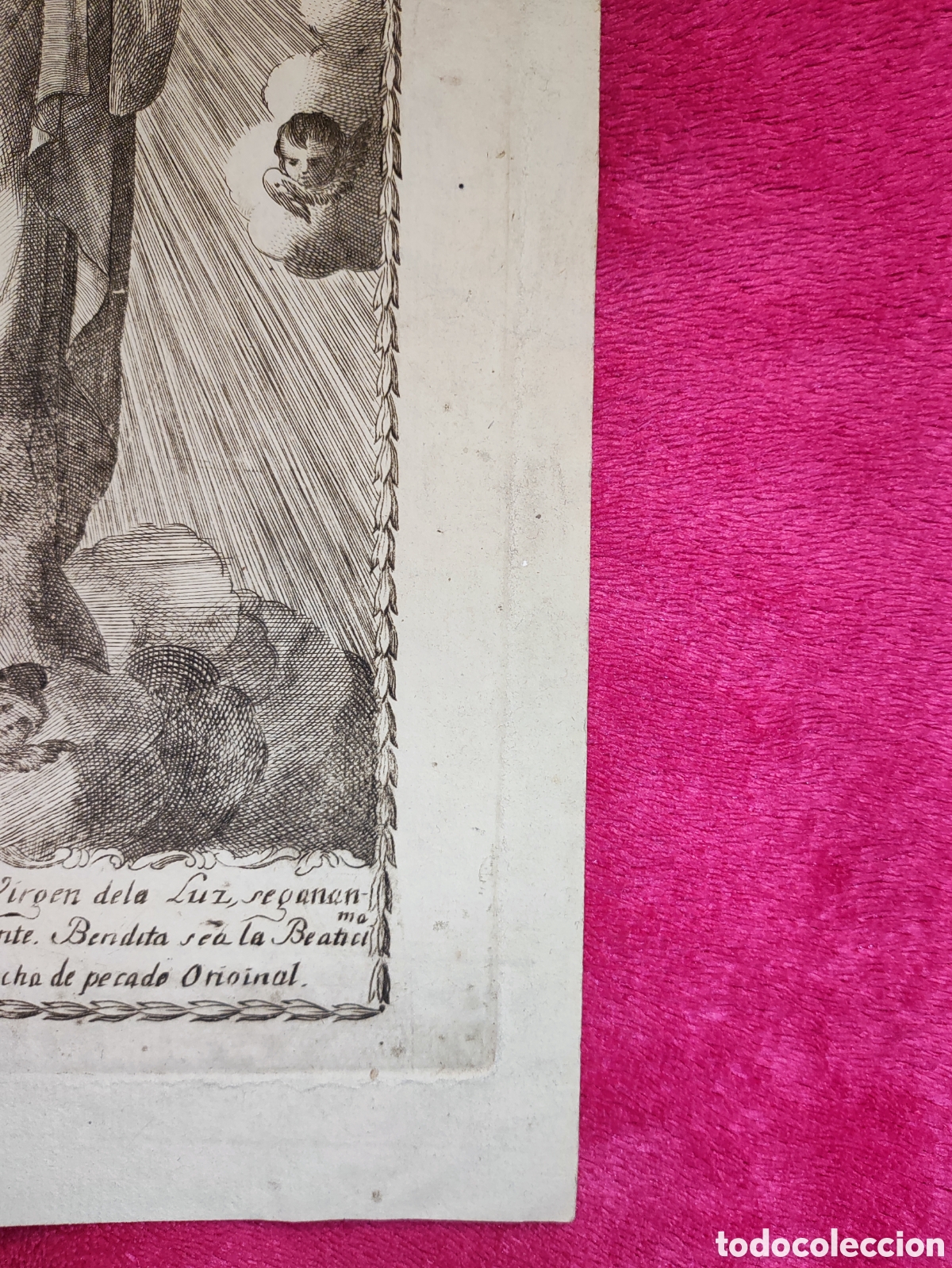 Arte: VIRGEN DE LA LUZ. GRABADO ANTIGUO - Foto 6