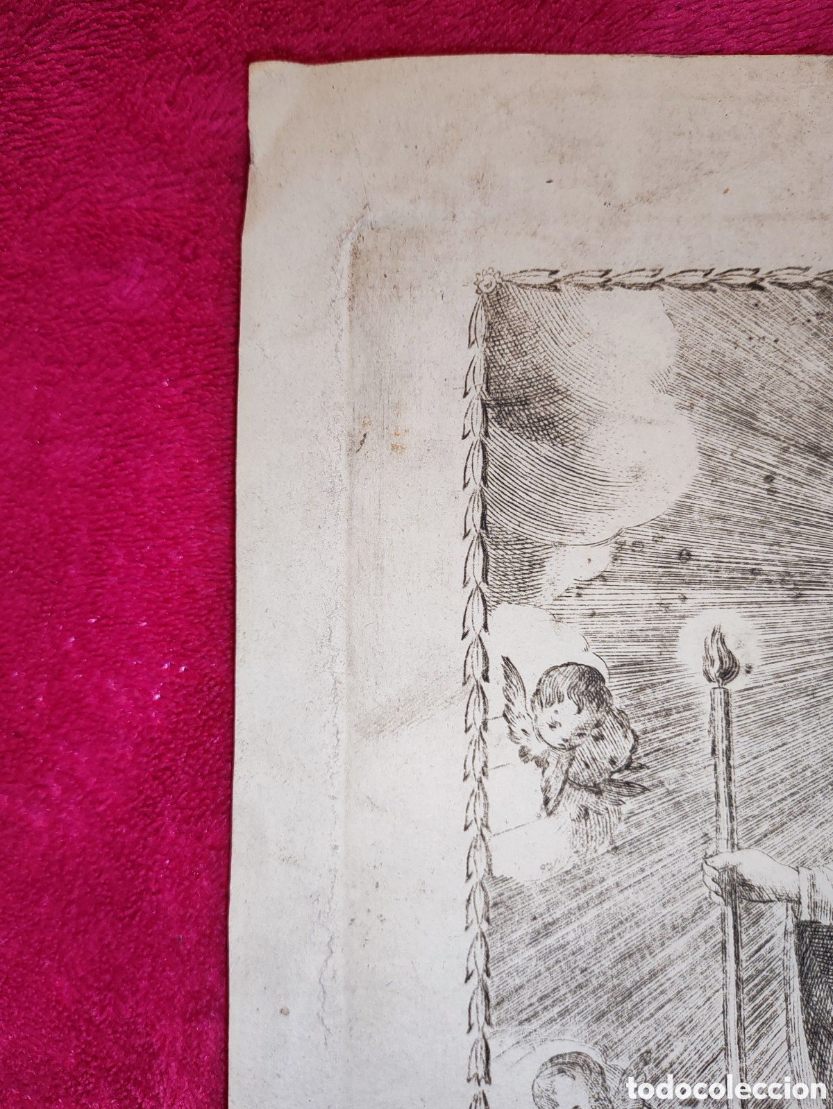 Arte: VIRGEN DE LA LUZ. GRABADO ANTIGUO - Foto 8