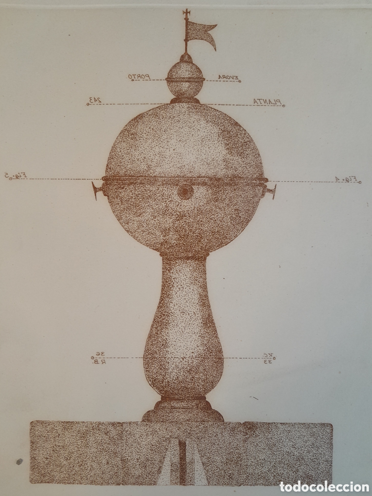 Arte: GRABADO. ELEMENTO ARQUITECT&Oacute;NICO. - Foto 2