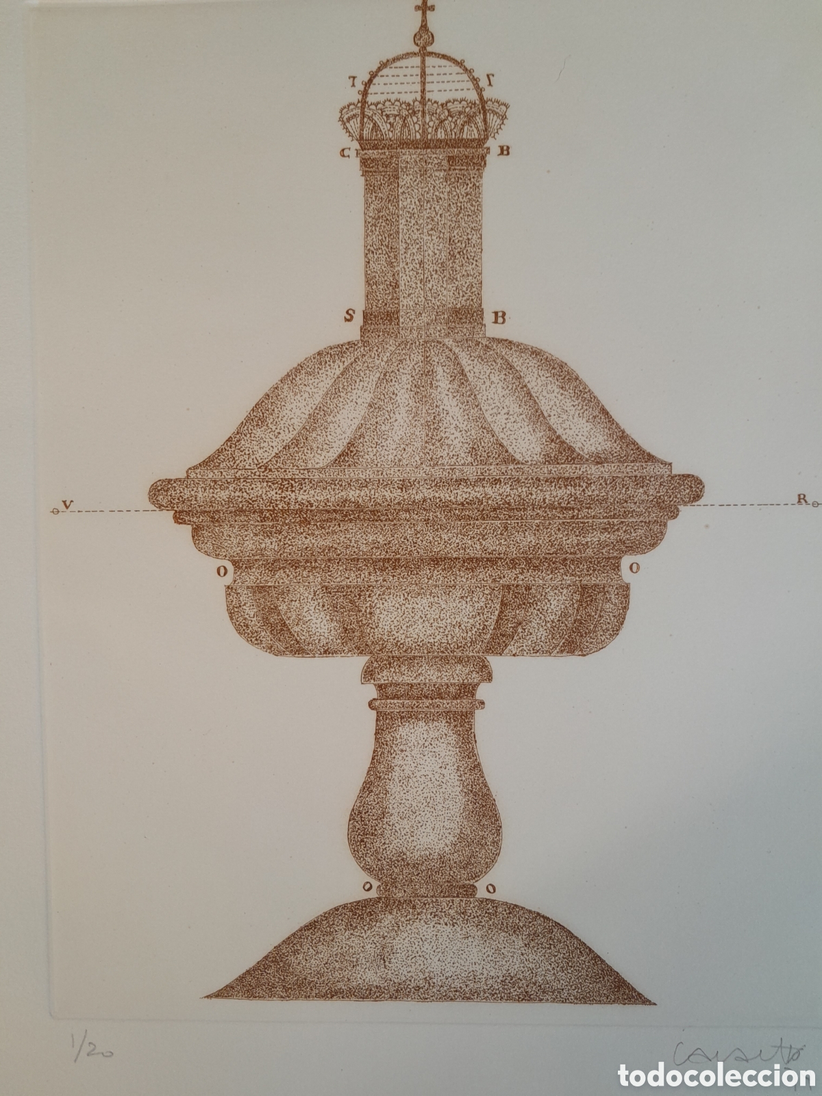 Arte: GRABADO. ELEMENTO ARQUITECT&Oacute;NICO. - Foto 2