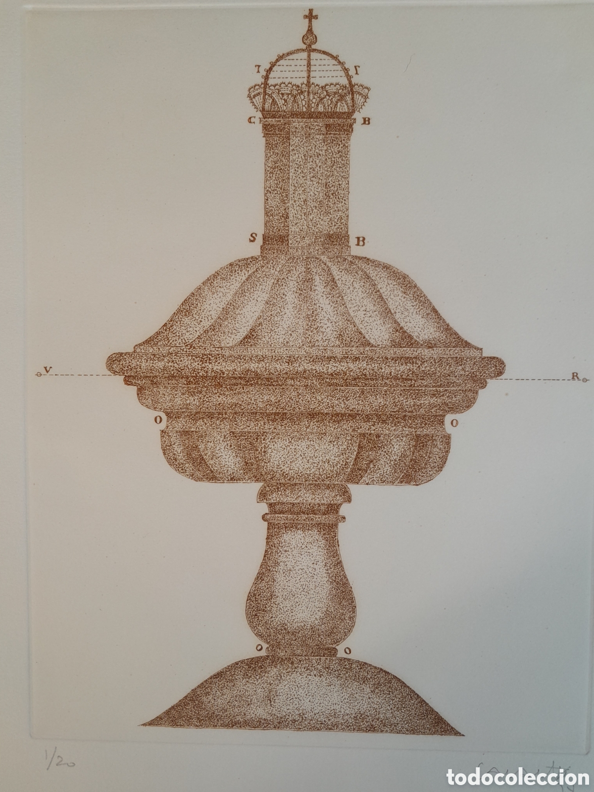 Arte: GRABADO. ELEMENTO ARQUITECT&Oacute;NICO. - Foto 3