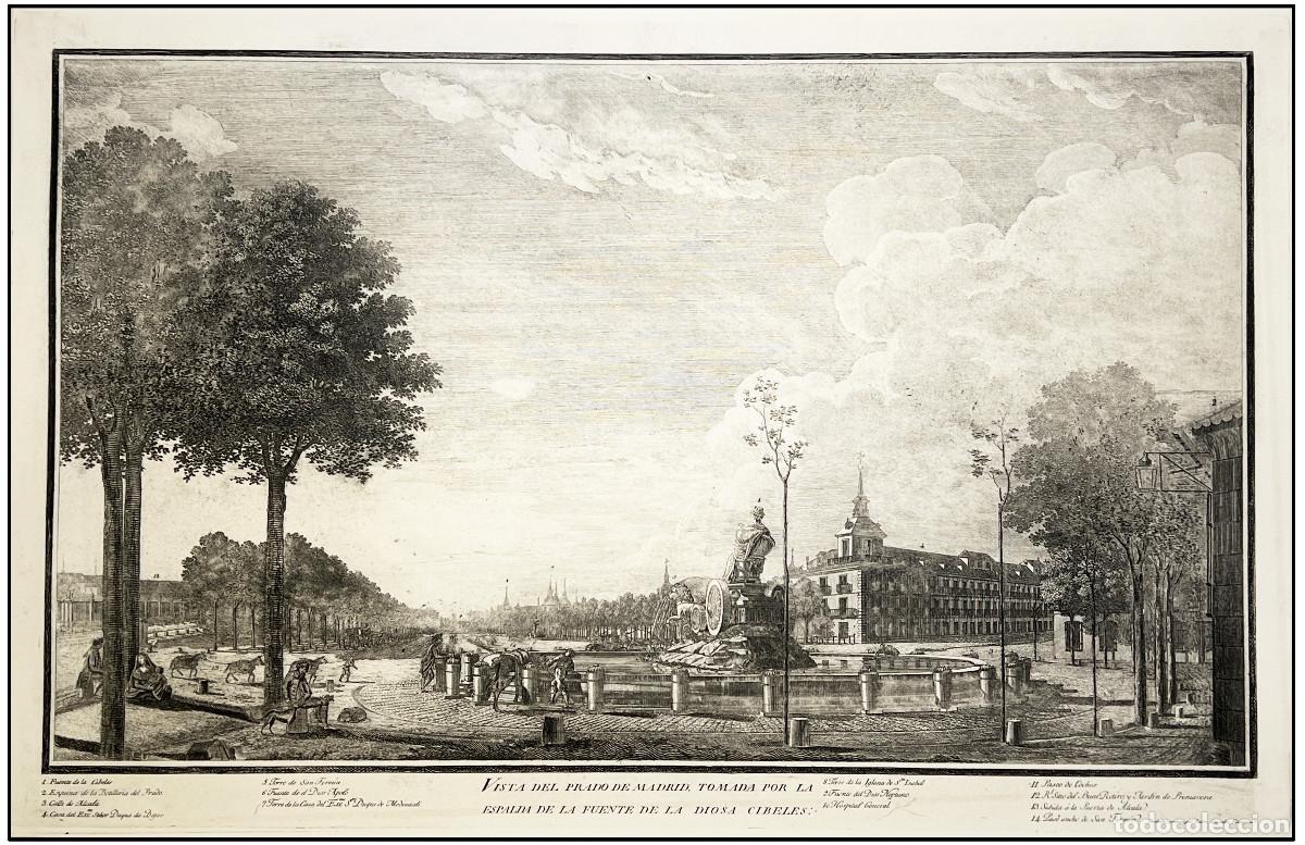 Arte: ISIDRO GONZ&Aacute;LEZ VEL&Aacute;ZQUEZ - PASEO DEL PRADO CIBELES - 1788