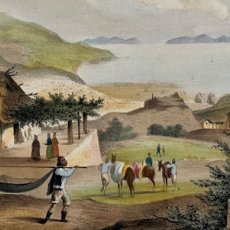 Arte: PONTINHA Y LOO ROK EN LA ISLA DE A MADEIRA (PORTUGAL), 1857. WILHELM JOSEPH HEINE