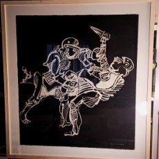 Arte: JOSÉ GARCIA ORTEGA (CIUDAD REAL,1921-PARÍS,1990) ”CIVIL WAR” SERIE DURERO (GRABADO 87 X 60) Nº 24/50