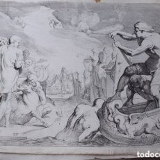 Arte: THEODORE VAN THULDEN - GRABADO ORIGINAL SIGLO XVII - ODISEO DE ULYSSES - PLACA NR 2