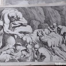 Arte: THEODORE VAN THULDEN - GRABADO ORIGINAL SIGLO XVII - ODISEO DE ULYSSES - PLACA NR 11