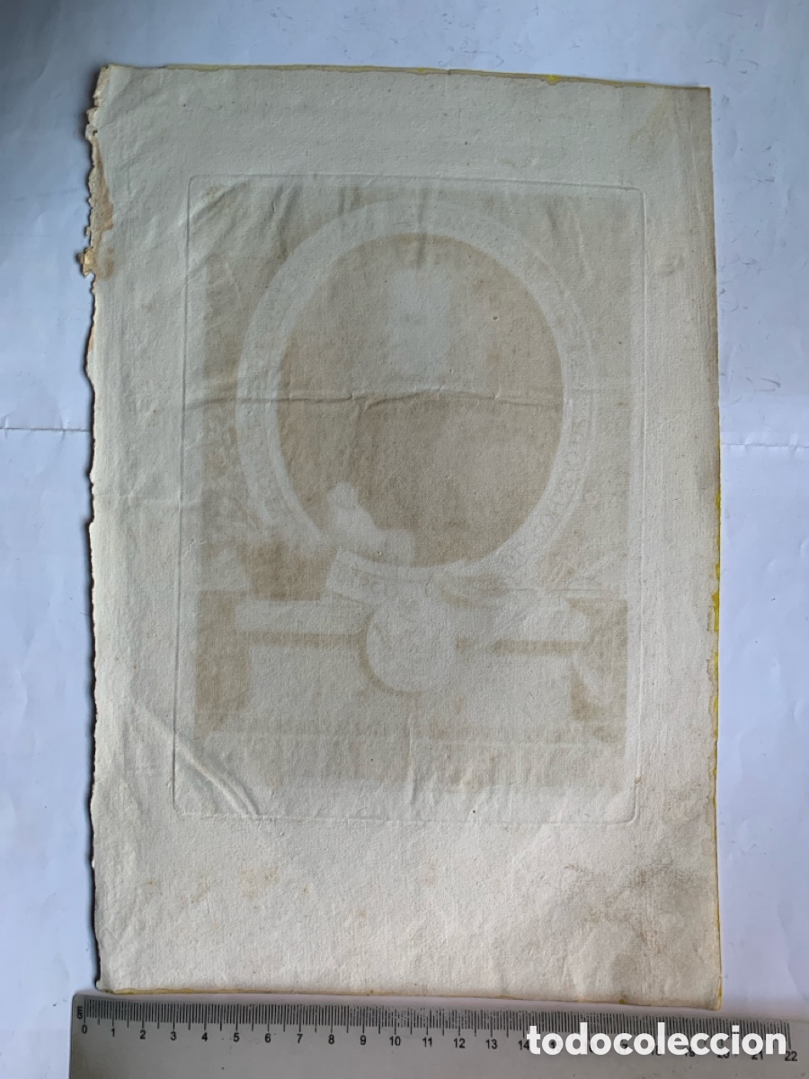 Arte: EL S.D. LUIS LOPEZ MARQ. DEL RISCO DEL CONSEJO DEL SUPR. DE ARAG&ordm;. GRABADO. - Foto 2