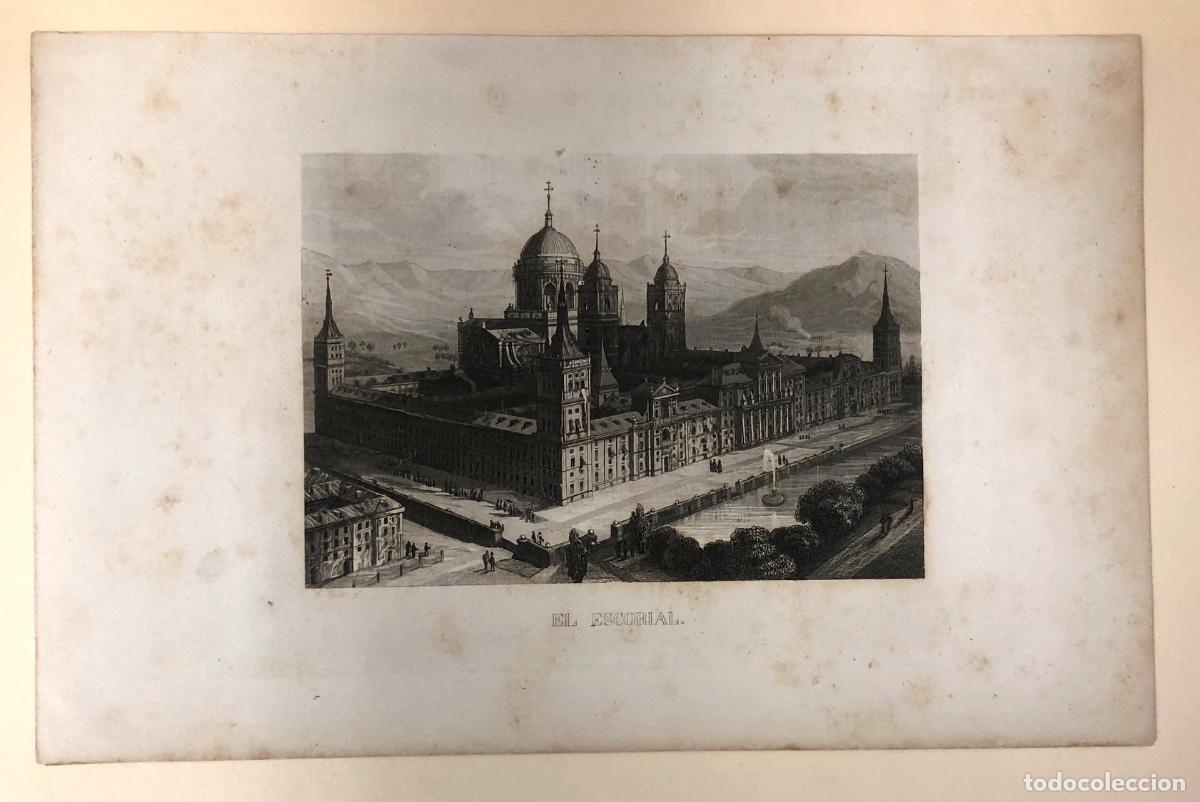 Arte: GRABADO EL ESCORIAL. SIGLO XIX - Foto 2