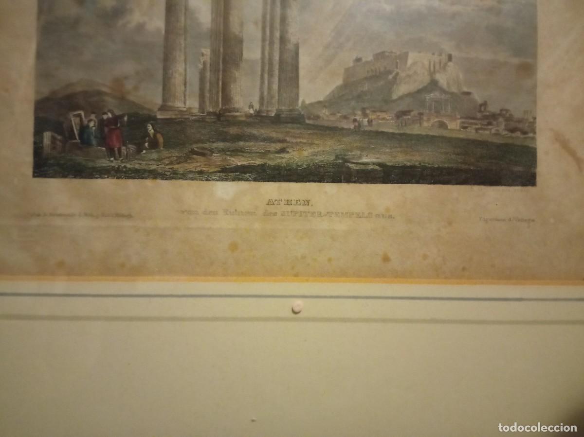 Arte: Grabado de ruinas de Atenas - Foto 3