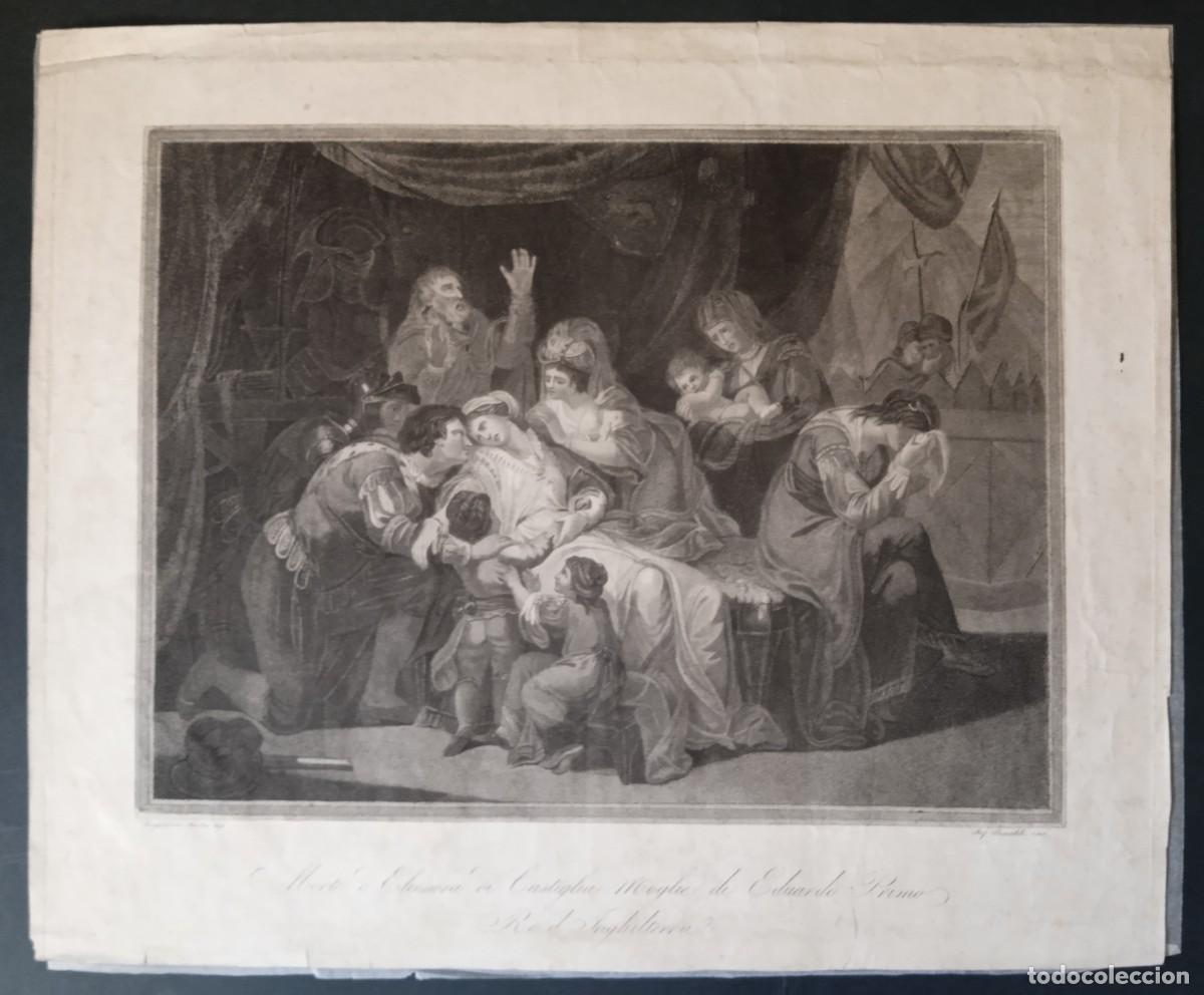 Art: Stefano Rinaldi inc. *Morte d&acute; Elionora di Castiglia moglie di Eduardo Primo Re d&acute;Inghilterra*