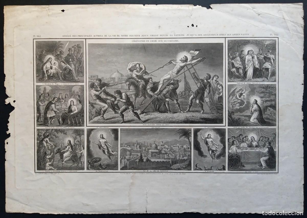 Art: Lejeune, &eacute;diteur. *Notre Seigneur Jesus Crist. Nativit&egrave; - Ascension* Meds: 35 x 50 cm.