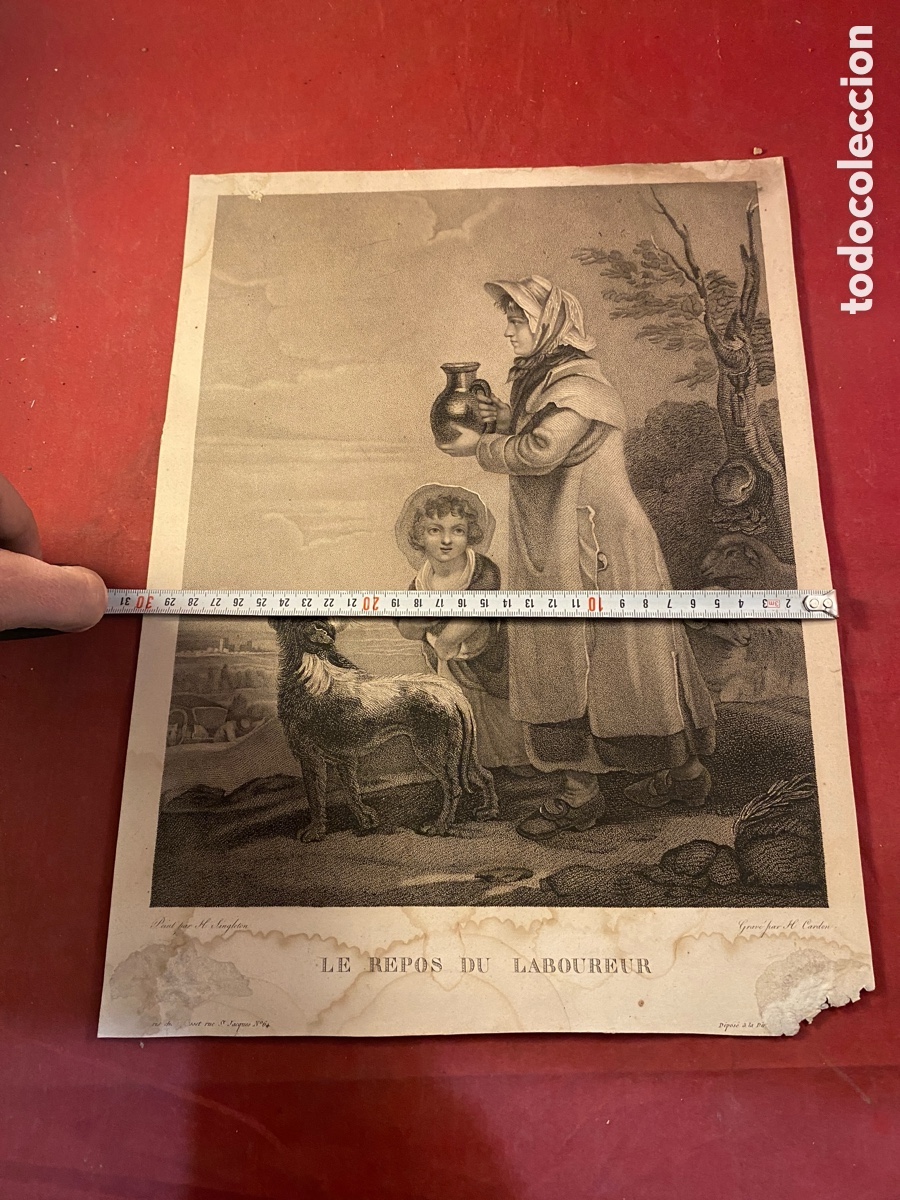 Arte: LE REPOS DU LABOUREUR - Foto 3