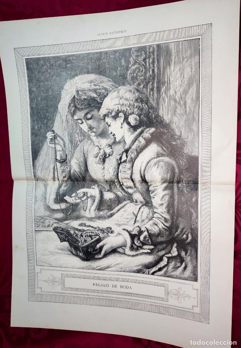 Arte: 1882 - Original de epoca - Regalo de boda - La Ilustraci&oacute;n Art&iacute;stica