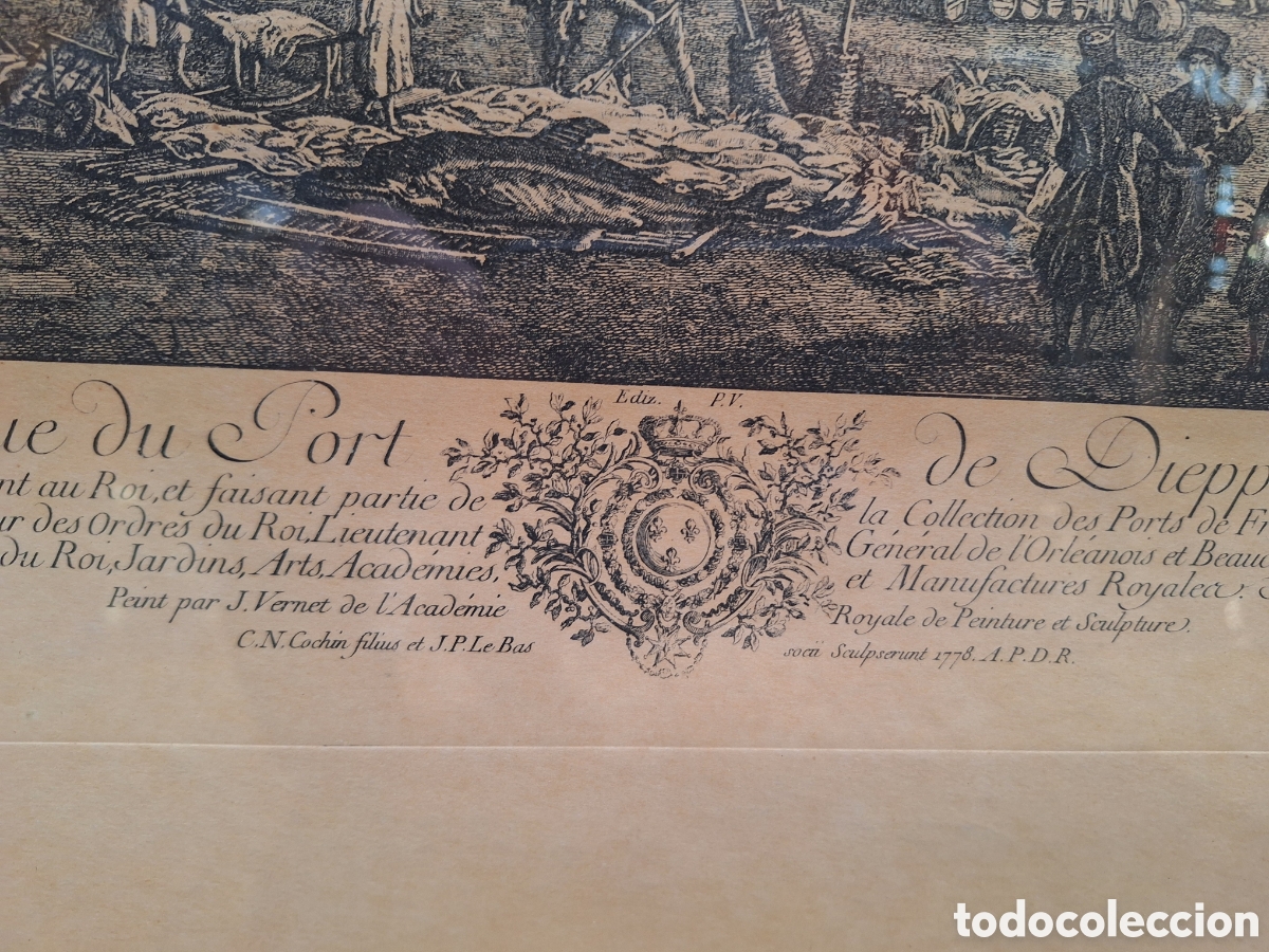Arte: Grabado S. XVIII J. Vernet - Foto 6