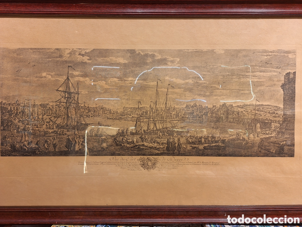Arte: Grabado S. XVIII J. Vernet - Foto 8