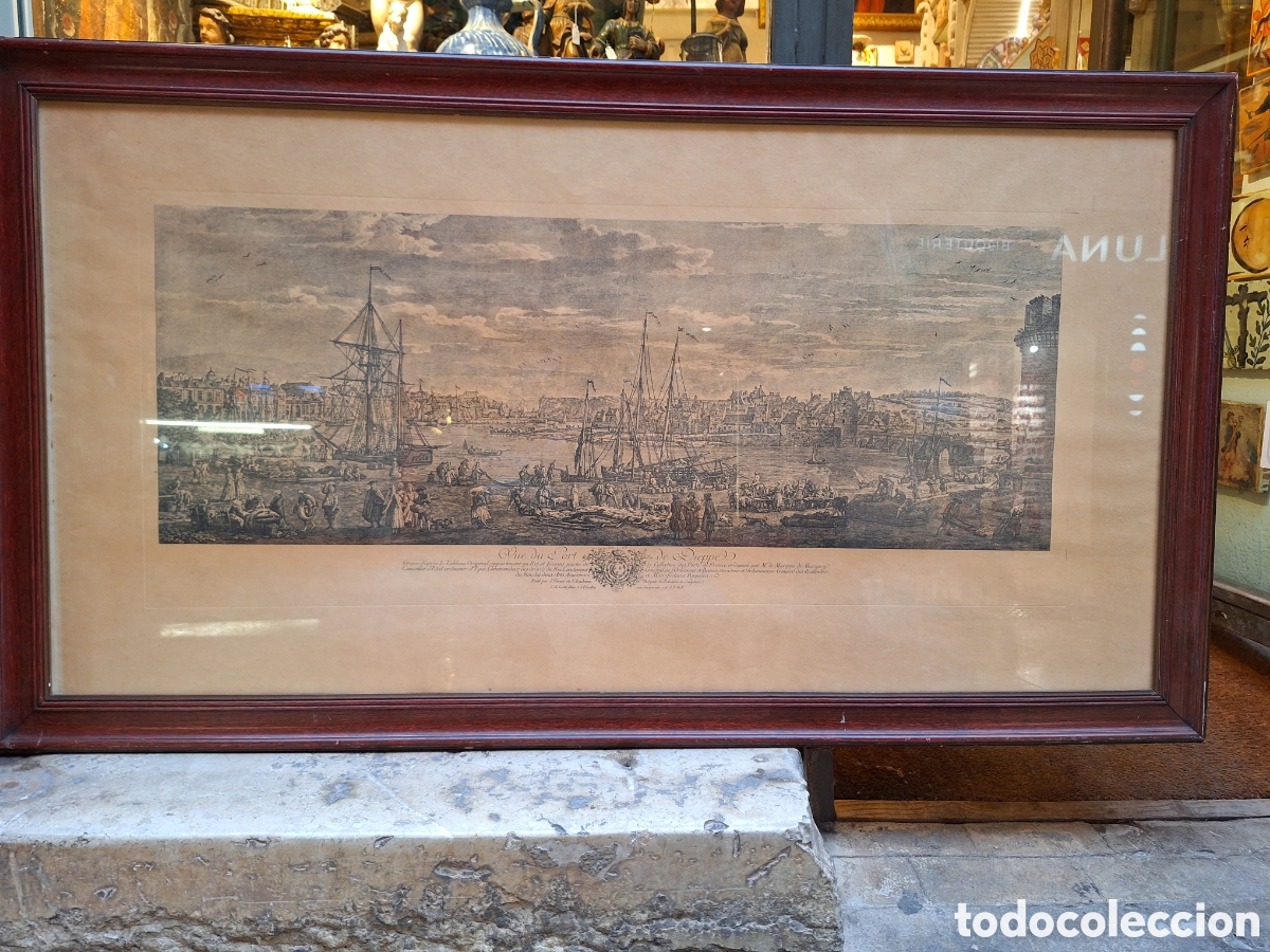 Arte: Grabado S. XVIII J. Vernet - Foto 1