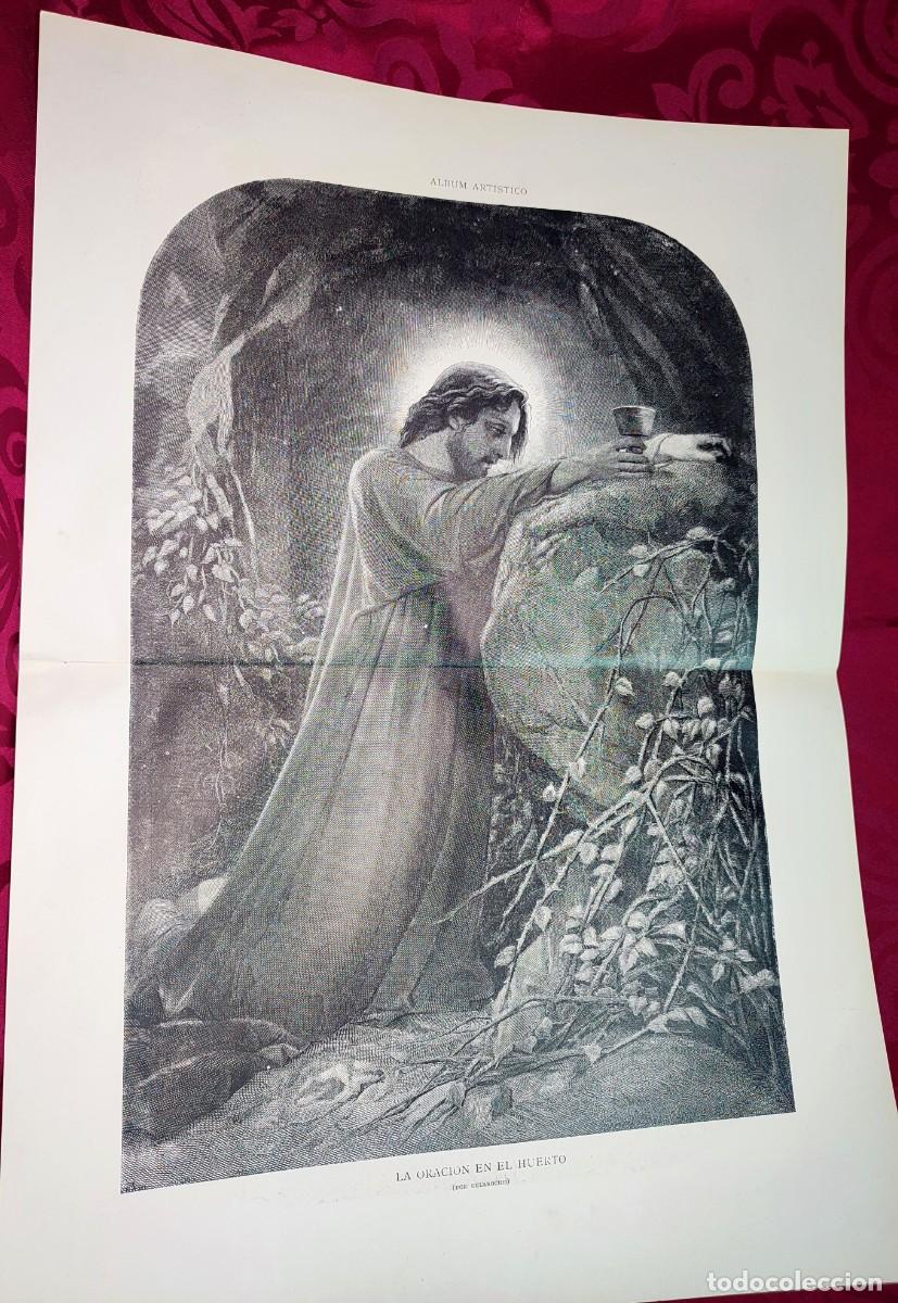 Arte: 1882 - Original de epoca - La oracion en el huerto - Delaroche - La Ilustraci&oacute;n Art&iacute;stica