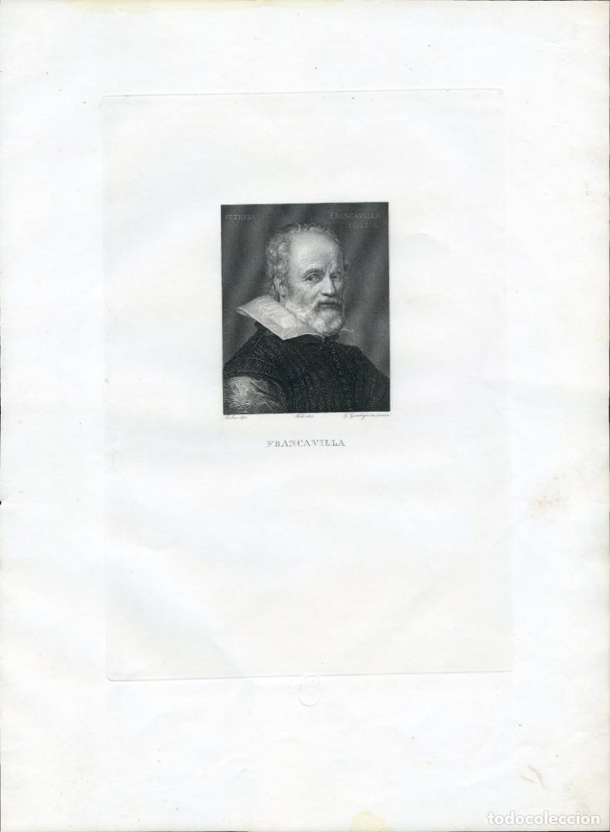 Arte: Grabado al cobre. Francavilla. 1841 - Foto 2
