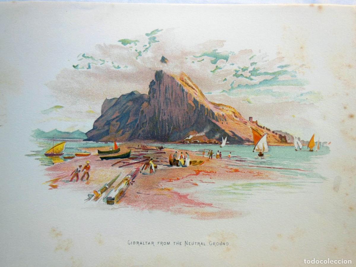 Arte: Gibraltar, from the Neutral Ground, 1902. (A color).