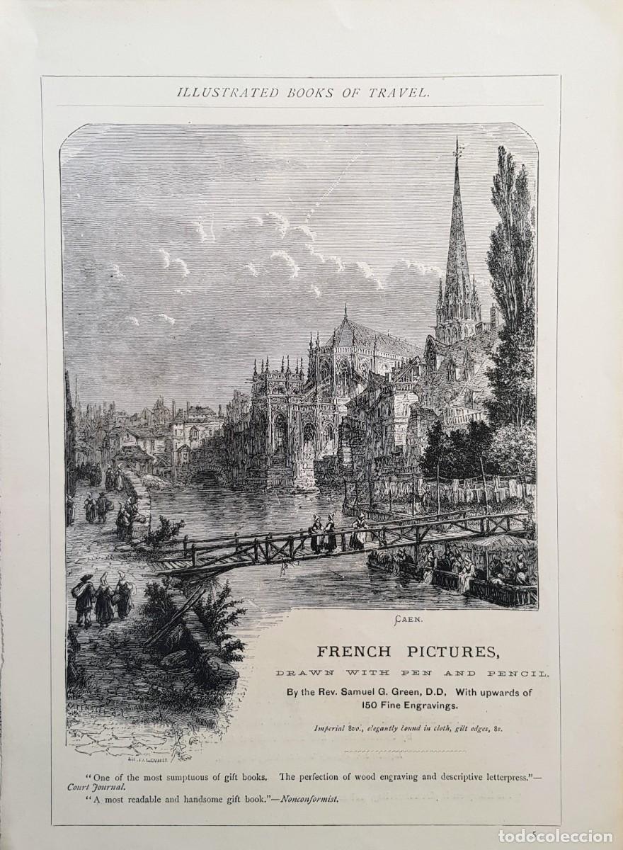 Arte: Illustrated books of travel. French pictures, drawn with pen and pencil. (CAEN) S. XIX.