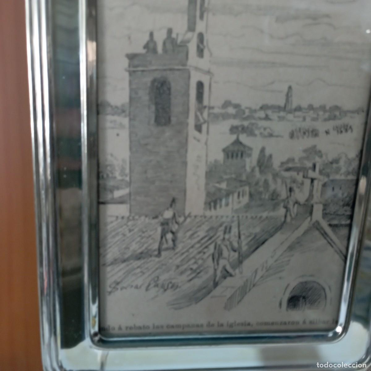 Arte: cuadro antiguo grabado - Foto 2