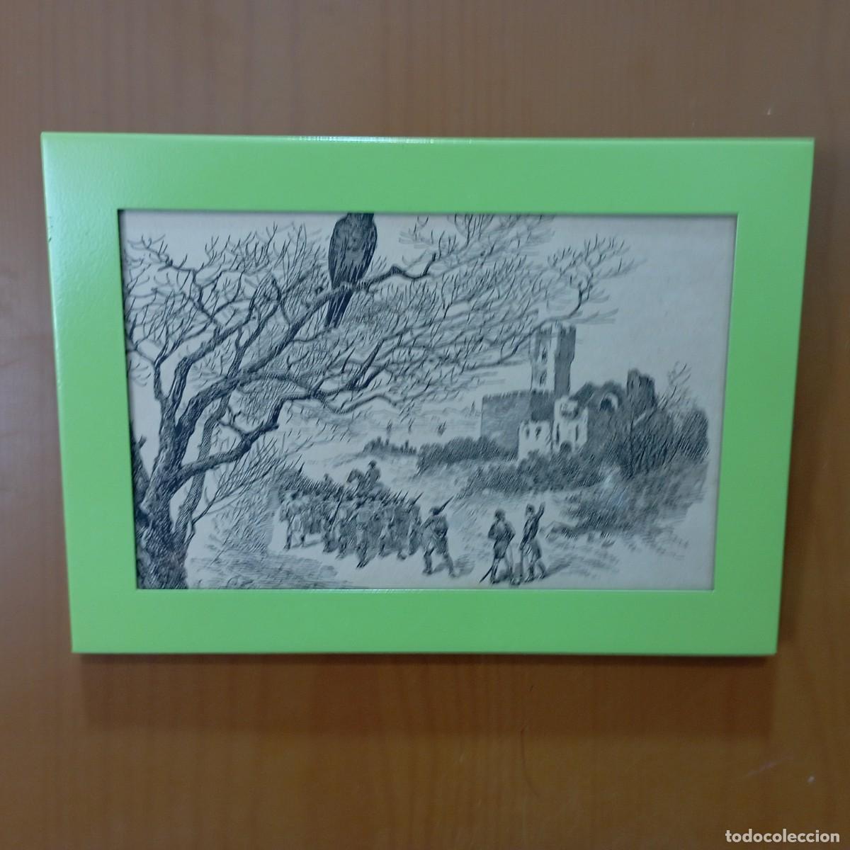Arte: cuadro antiguo grabado - Foto 1