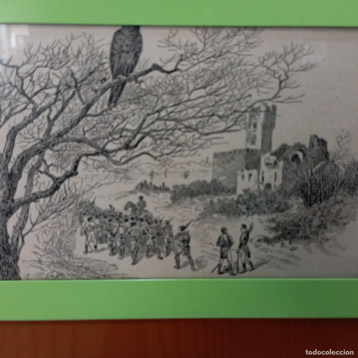 Arte: cuadro antiguo grabado - Foto 2