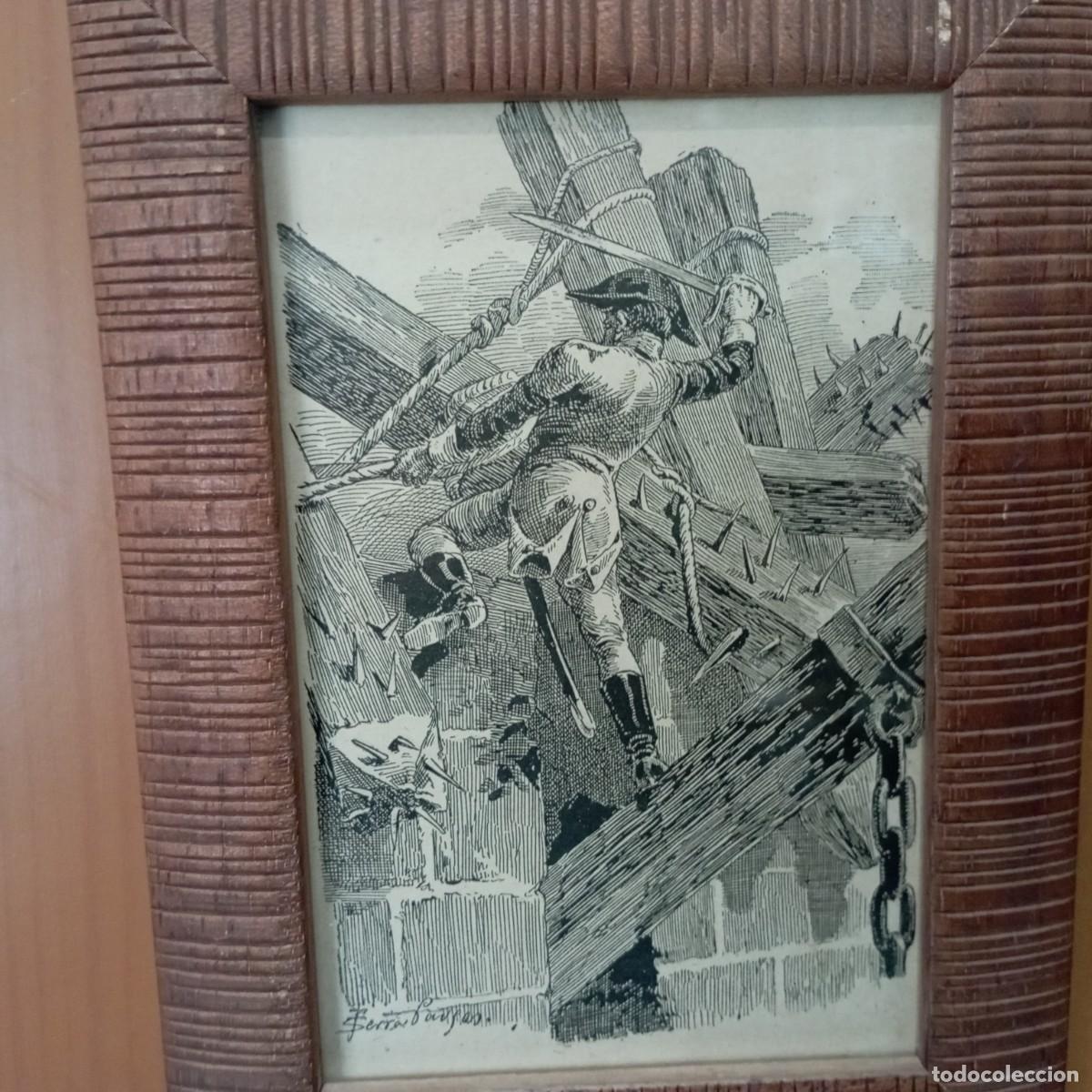 Arte: cuadro antiguo grabado - Foto 2