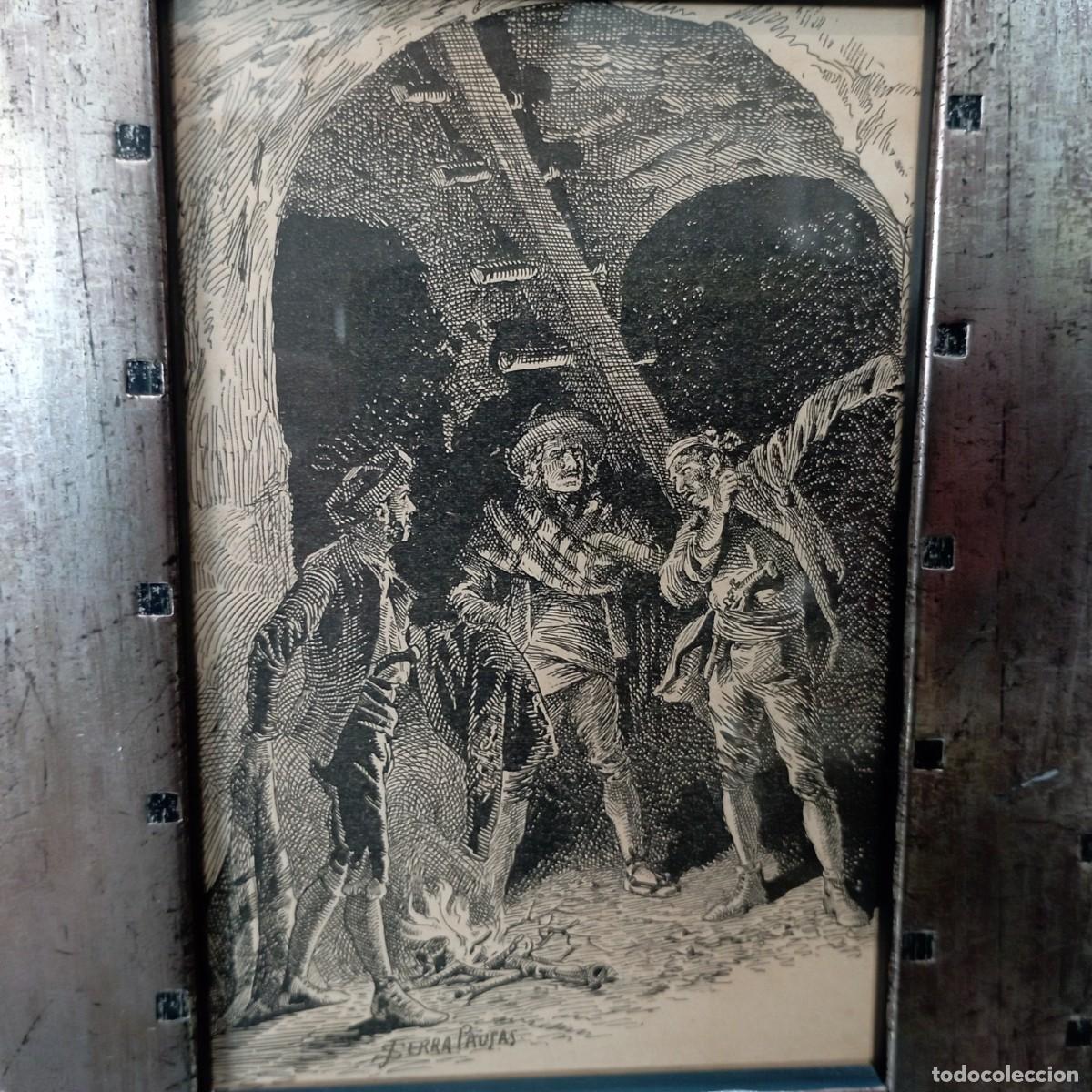 Arte: cuadro antiguo grabado - Foto 2