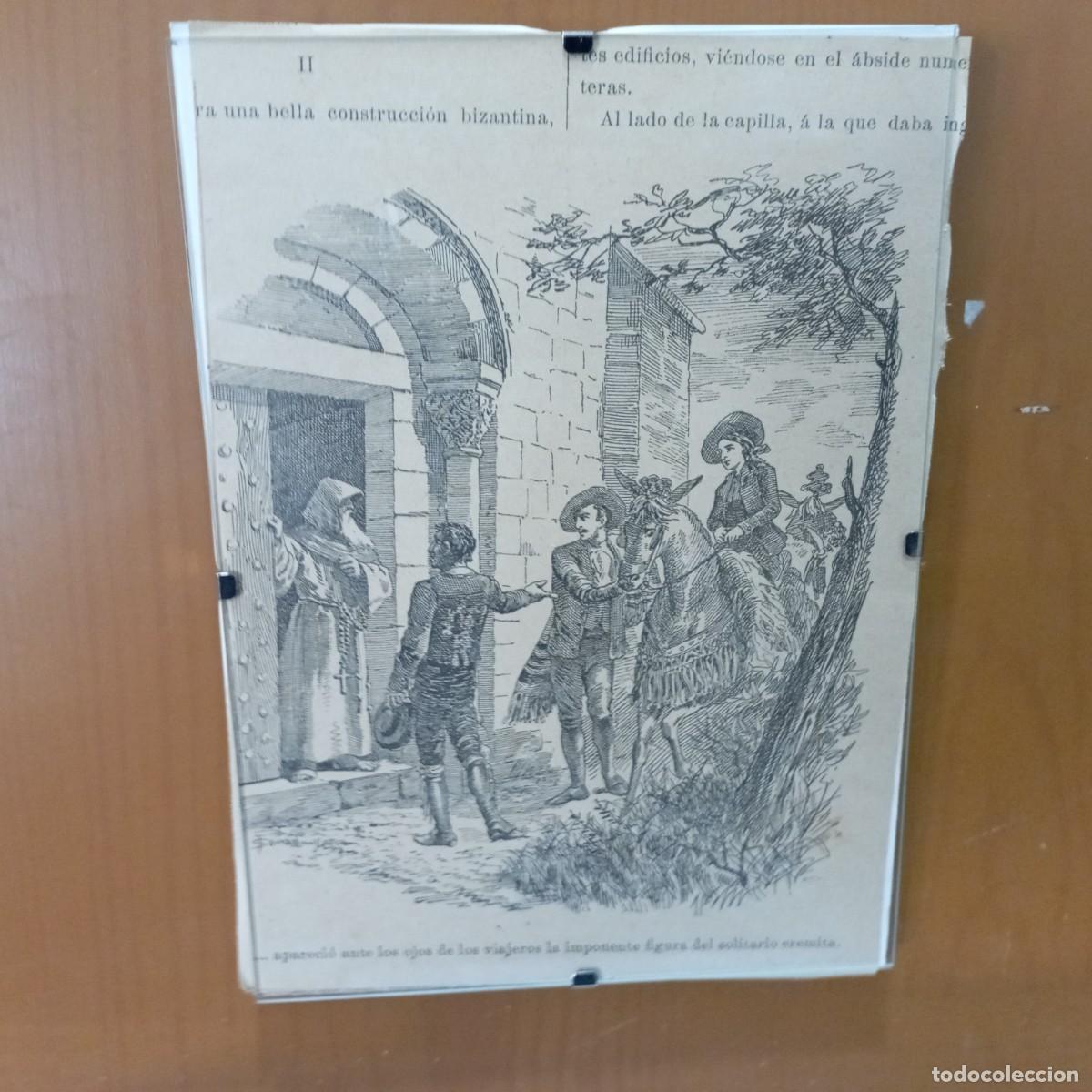 Arte: cuadro antiguo grabado - Foto 1